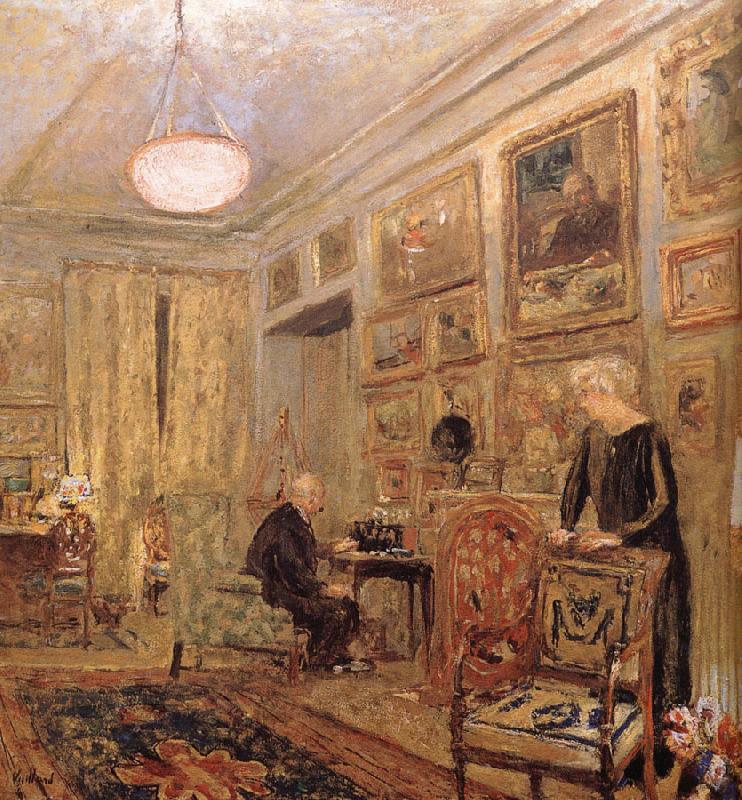 Edouard Vuillard Black in the room oil painting picture